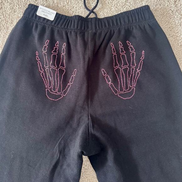 PINK Victoria’s Secret 2025 Bling Skeleton Sweatpants Small NWT - Picture 3 of 9